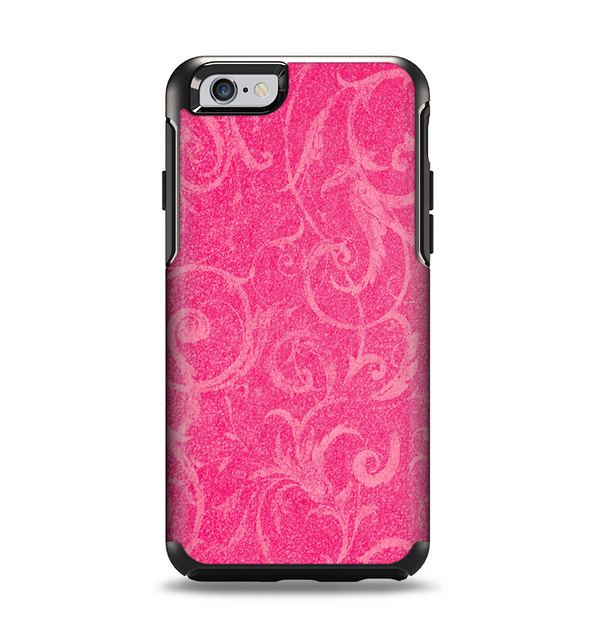 The Subtle Pink Floral Laced Apple iPhone 6 Otterbox Symmetry Case Skin Set