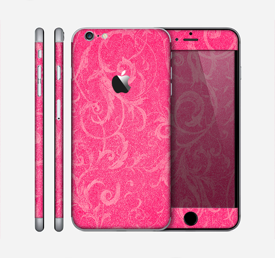 The Subtle Pink Floral Laced Skin for the Apple iPhone 6 Plus