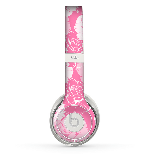The Subtle Pinks Rose Pattern V3 Skin for the Beats by Dre Solo 2 Headphones