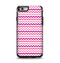 The Subtle Pinks and White Chevron Pattern Apple iPhone 6 Otterbox Symmetry Case Skin Set