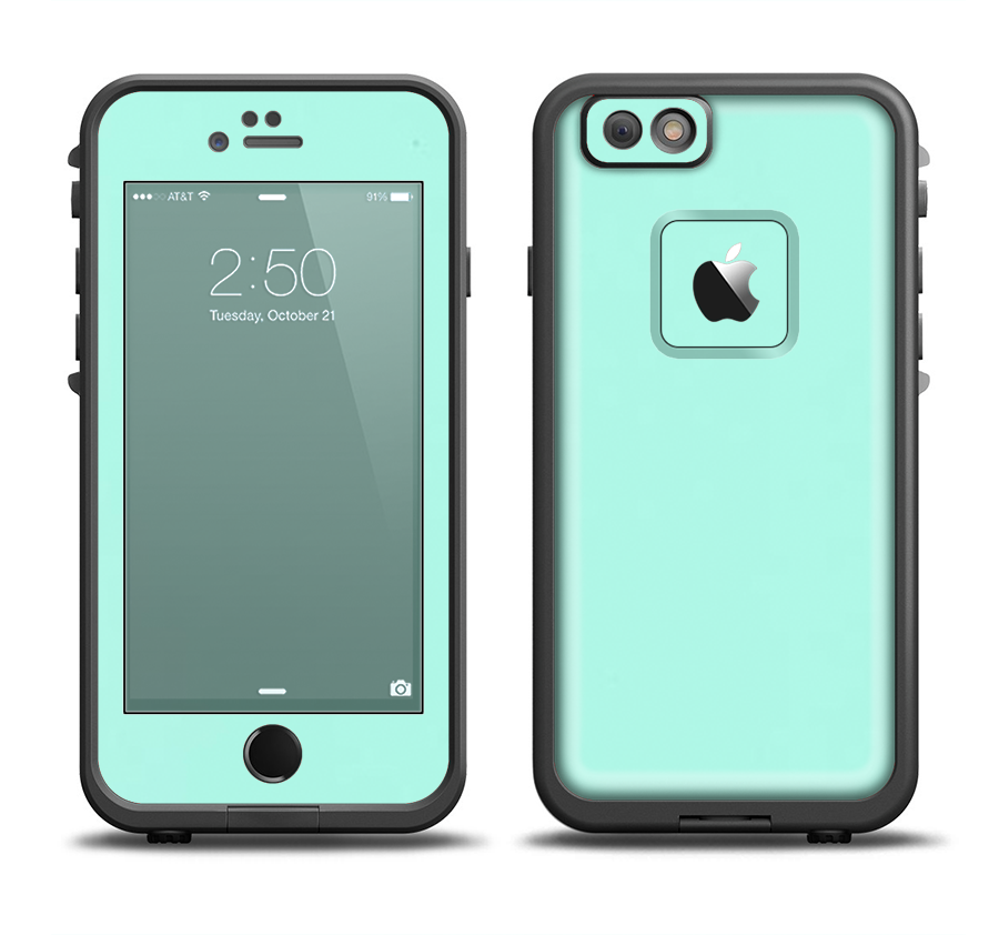 the subtle solid green Apple iPhone LifeProof Fre Case Skin Set
