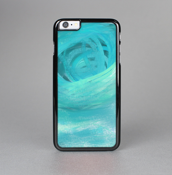 The Subtle Teal Watercolor Skin-Sert Case for the Apple iPhone 6 Plus