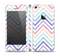 The Subtle Vintage Multi-Colored Chevron Pattern Skin Set for the Apple iPhone 5