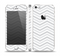 The Subtle Wide White & Gray Chevron Skin Set for the Apple iPhone 5