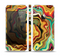 The Swirly Abstract Golden Surface Skin Set for the Apple iPhone 5