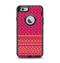 The Tall Pink & Orange Vintage Pattern Apple iPhone 6 Otterbox Defender Case Skin Set