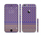 The Tall Purple & Orange Floral Vector Pattern Sectioned Skin Series for the Apple iPhone 6
