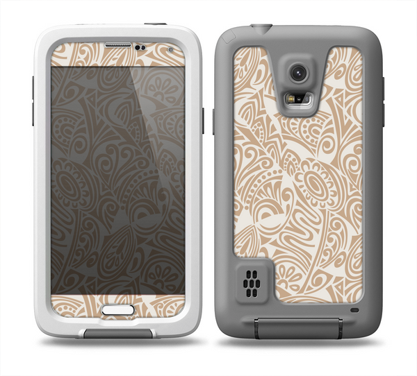 The Tan Abstract Vector Pattern Skin Samsung Galaxy S5 frē LifeProof Case