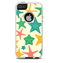 The Tan And Colorful Vector StarFish Skin For The iPhone 5-5s Otterbox Commuter Case