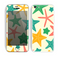 The Tan And Colorful Vector StarFish Skin for the Apple iPhone 5c