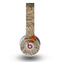 The Tan & Orange Tipped Flowers Pattern Skin for the Original Beats by Dre Wireless Headphones