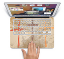 The Tan Splattered Color-Crosses Skin Set for the Apple MacBook Air 13"