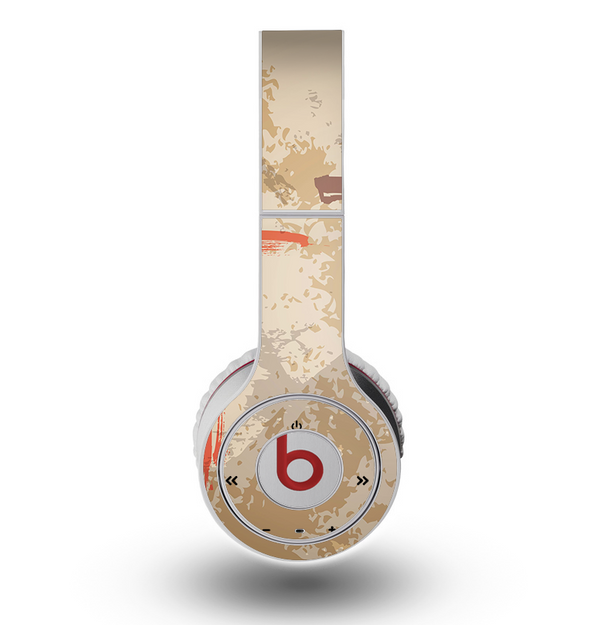 The Tan Splattered Color-Crosses Skin for the Original Beats by Dre Wireless Headphones