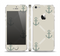 The Tan Vintage Solid Color Anchor Linked Skin Set for the Apple iPhone 5