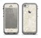The Tan & White Vintage Floral Pattern Apple iPhone 5c LifeProof Fre Case Skin Set