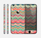 The Tan and Colored Chevron Pattern V55 Skin for the Apple iPhone 6