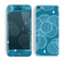 The Teal Abstract Raining Yarn Clouds Skin for the Apple iPhone 5c