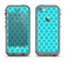 The Teal And White Seamless Morocan Pattern Apple iPhone 5c LifeProof Fre Case Skin Set