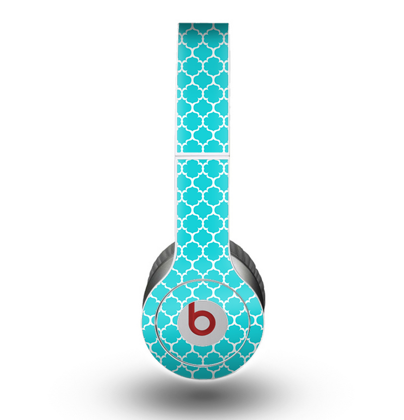 The Teal And White Seamless Morocan Pattern copy Skin for the Beats by Dre Original Solo-Solo HD Headphones