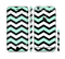 The Teal & Black Wide Chevron Pattern Sectioned Skin Series for the Apple iPhone 6