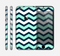 The Teal & Blue Wide Chevron Pattern Skin for the Apple iPhone 6