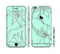The Teal & Brown Thin Flower Pattern Sectioned Skin Series for the Apple iPhone 6
