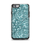 The Teal Floral Paisley Pattern Apple iPhone 6 Otterbox Symmetry Case Skin Set
