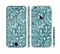 The Teal Floral Paisley Pattern Sectioned Skin Series for the Apple iPhone 6 Plus