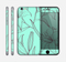 The Teal Flower pattern Skin Set for the Apple iPhone 5