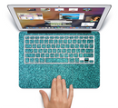 The Teal Glitter Ultra Metallic Skin Set for the Apple MacBook Air 13"