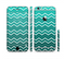 The Teal Gradient Layered Chevron Sectioned Skin Series for the Apple iPhone 6
