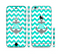 The Teal Green and Gray Monogram Anchor on Teal Chevron Sectioned Skin Series for the Apple iPhone 6 Plus