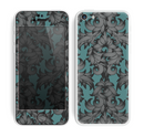 The Teal Leaf Foliage Pattern Skin for the Apple iPhone 5c