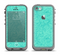 The Teal Leaf Laced Pattern Apple iPhone 5c LifeProof Fre Case Skin Set
