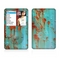 The Teal Painted Rustic Metal Skin For The Apple iPod Classic