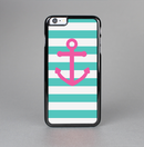 The Teal Striped Pink Anchor Skin-Sert Case for the Apple iPhone 6 Plus