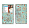 The Teal Vintage Seashell Pattern Skin For The Apple iPod Classic