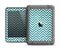 The Teal & White  Sharp Glitter Print Chevron Apple iPad Air LifeProof Nuud Case Skin Set