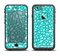 The Teal and White Floral Sprout Apple iPhone 6 LifeProof Fre Case Skin Set