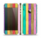 The Thin Neon Colored Wood Planks Skin Set for the Apple iPhone 5s