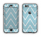 The Three-Lined Blue & White Chevron Pattern Apple iPhone 6 Plus LifeProof Nuud Case Skin Set