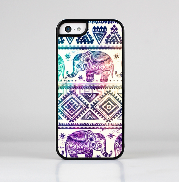 The Tie-Dyed Aztec Elephant Pattern Skin-Sert for the Apple iPhone 5c Skin-Sert Case