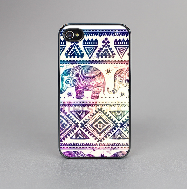 The Tie Dyed Aztec Elephant Pattern Skin-Sert for the Apple iPhone 4-4s Skin-Sert Case