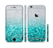 The Aqua Blue & Silver Glimmer Fade Sectioned Skin Series for the Apple iPhone 6s Plus