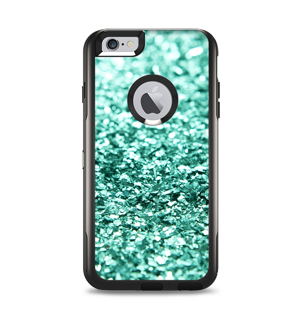 The Aqua Green Glimmer Apple iPhone 6 Plus Otterbox Commuter Case Skin Set