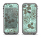 The Toned Green Vector Roses and Birds Apple iPhone 5c LifeProof Fre Case Skin Set