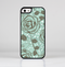 The Toned Green Vector Roses and Birds Skin-Sert for the Apple iPhone 5-5s Skin-Sert Case