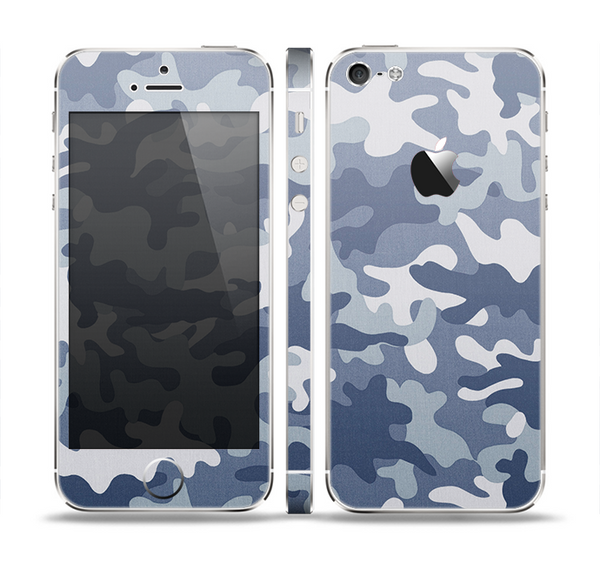The Traditional Snow Camouflage Skin Set for the Apple iPhone 5