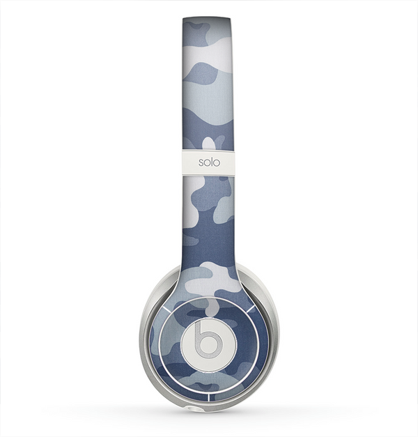 The Traditional Snow Camouflage Skin for the Beats by Dre Solo 2 Headphones