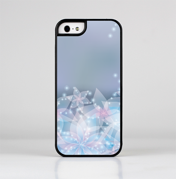The Translucent Glowing Blue Flowers Skin-Sert for the Apple iPhone 5-5s Skin-Sert Case